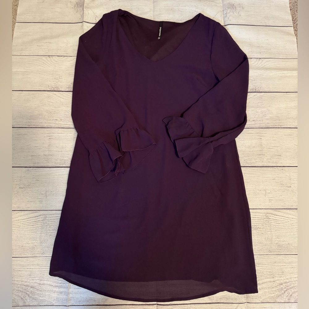 Women's Peppermint Purple Long Sleeve Dress